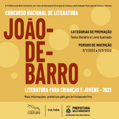 Concurso Nacional De Literatura João-De-Barro - Literatura para Crianças e Jovens.